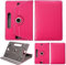 World biz 10inch Tablet Case - Universal Stand Case Folio Cover Leather 360° Rotating Case Fits for Samsung Tab A7/A8, Tab A9 plus 11,iPad 9.7/10.2,iPad 10.9, Lenovo Tab M10, Fire HD 10 (Pink)