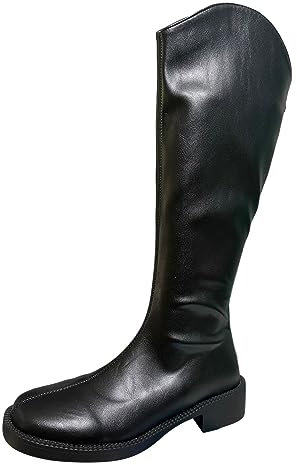 Stivali alti alla coscia da donna stivali alti alla coscia con tacco grosso sopra il ginocchio stivali da donna tacco basso da donna al ginocchio alto pull on autunno inverno stivali alti al ginocchio