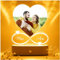 Geschenkfreude personalisiertes Bild mit Foto und Namen - personalisierte Geschenke für Männer Frauen - beleuchteter Bilderrahmen LED Acryl Valentinstag Geschenke für Ihn und Sie - Paargeschenk