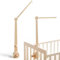 Mamimami Home Mobile Halterung Holz für Babybett mit 2-Höhen-Einstellungen einstellbar, stabilisierende Befestigung für zusätzliche Sicherheit, Stabiles & sicheres Design für Nursery Mobile,Massivholz