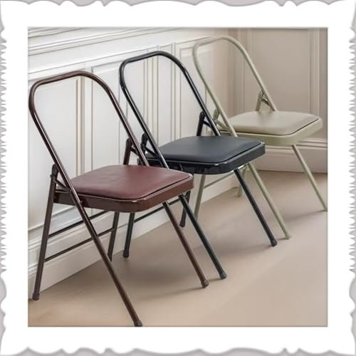 RTVGNSZSJL Yoga Stuhl Klappbar Iyengar Yoga-Hilfsstuhl，Tragbarer Faltbarer Yoga-Stuhl Mit Rutschfesten Fußbezügen, Yoga-Stuhl Für Erwachsene(Camel)