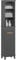 SoBuy Badezimmerschrank Hochschrank Badschrank Schmal mit 3 offenen Regalen, Schrank mit Tür und Schublade Badmöbel als platzsparender für Badezimmer 35 x 30 x 170 cm BZR112-DG