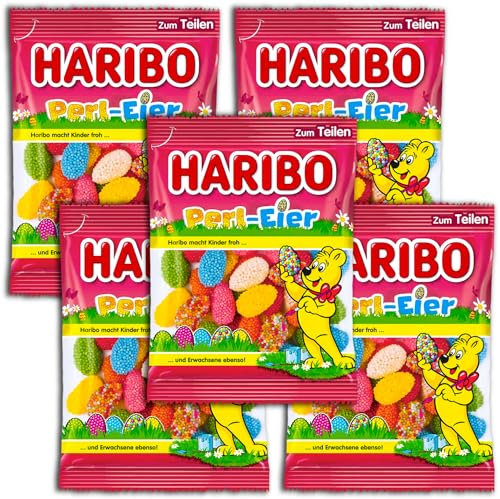 5er Pack Haribo Perl-Eier Gelee Ostereier 5 x 200 g