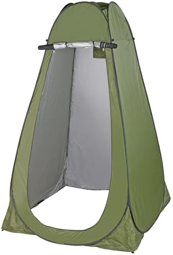 Semptec Urban Survival Technology Duschzelt: Tragbares Pop-Up-Dusch-, Toiletten- und Umkleide-Zelt, grün (Camping-Duschzelt, Mobiles für Camping, Campingdusche)