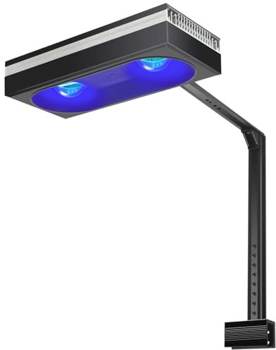 PopBloom RL180 WiFi Meerwasser LED, Salzwasser LED Beleuchtung für Reef Coral Fish Wasserpflanzen Salzwasser Aquarium (180W WiFi (Schwarz))