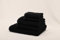 Mathome Handtuch Set 5-teilig – 100% Baumwolle – Schwarz – 1x Badetuch 70x140, 2X Gesichtshandtücher 50x70, 2X Gästehandtücher 30x50 – Weich & Saugfähig – Pflegeleicht – Made in Turkey (Dunkelblau)