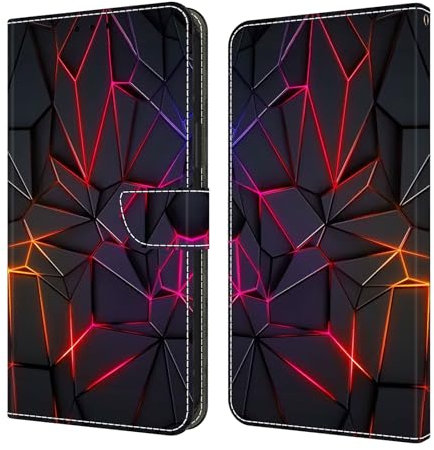 GLANDOTU Custodia per Honor 400 Pro, in pelle PU, magnetica, resistente agli urti, pieghevole, compatibile con Honor 400 Pro 5G, rosso crepitio