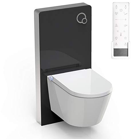 WC-Sparpaket 9: BERNSTEIN DUSCH-WC PRO+ 1102 Komplettanlage & Sanitärmodul 805 in Schwarz