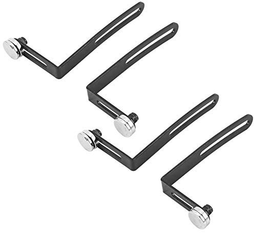 RC Auto Schale Karosseriehalterung L-Bracket, 4Pcs Metall Shell Karosseriehalterung L-Bracket mit Magnet für Axial SCX10 1/10 Skala RC Crawler Schwarz RC Zubehör