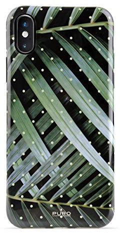 Puro Glam Brilliant Leave iPhone XS Max Black