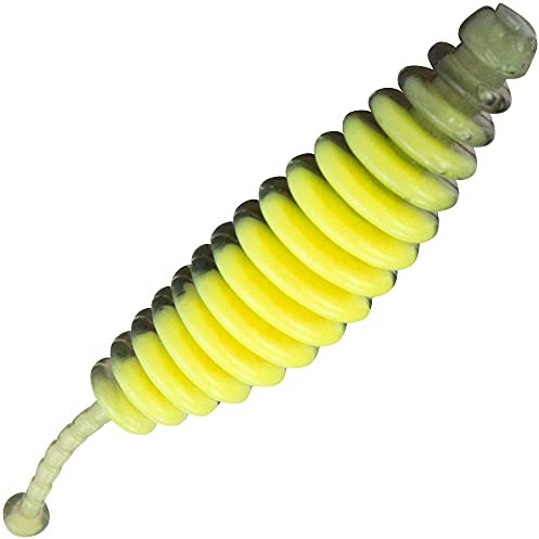 FTM Omura Baits Kong 5,5cm 1,6g - 10 Forellenköder, Geschmack:Kadaver, Farbe:neon gelb-schwarz
