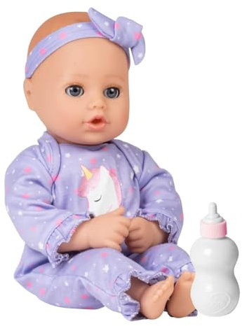 Adora Playtime Babypuppe, Einhorn-Glitzer, 33 cm, weiche Puppe, offen/schließende Augen, bestes Baby-Mädchen-Geschenk für Kinder ab 1 Jahren