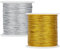 PH PandaHall 100m Corde Metalliche Tinsel String 2mm Confezione Regalo Intrecciato, Filo Gioielli Intrecciati Corda di Natale per Avvolgere Regalo per Artigianato Creazione di Gioielli, Argento e Oro