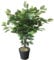 Leaf Artificial Tree/Plant, Green Mini Bushy Ficus, 60cm