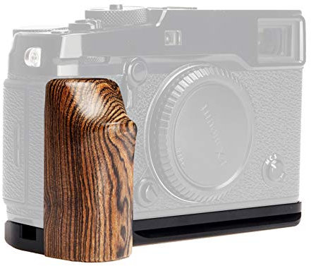 WEPOTO XPRO2 Handgrip L-Shape Grip with Quick Release Plate for Arca,Wood Side Handle,Compatible with Fujifilm X-PRO2 Camera -GP-XPR02-M