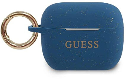 Guess GUACAPSILGLBL Abdeckung für AirPods Pro blau Silicone Glitter