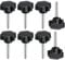 Clamping Star Knob Grip Handle M8 x 50mm Thumb Screw Thread Replacement Hand Tightening Screw 8Pcs