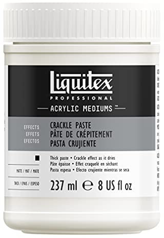 Liquitex 8308 Kraklierpaste für Acrylfarben zum Erzeugen von Krakelees für Vintage Effekte und Craquelé Effekte auf dem Malgrund - 237ml Topf