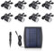 Kavolet 6 STÜCKE Solar Deck Lichter, Solar bodenleuchten aussen, 3,2 V 0,2 Watt Solar Bodenleuchten Aussen, IP65 wasserdichte Solar Garten Licht Sensing Garden Paths U-Lampe LED Stehleuchte