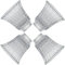 YELOKIE Premium Ceiling Fan Light Covers, Hammered Style Bell Glass Shade, Lighting Replacement Glass Shade Standard 2-1/8 Fitter Size, Perfect Ceiling Fan Replacement Glass Accessories, Set of 4