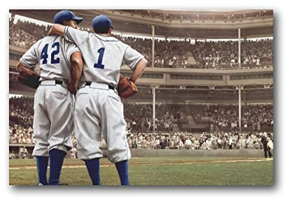 Jackie Robinson Poster, professionelle Baseballspieler, Kunstdruck, Poster, Wandkunst, Malerei, Leinwand, Dekoration, Heimposter, 40 x 60 cm