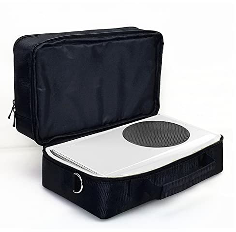 X-Box Series S Reisetasche Tragetasche für X-Box Series S Konsole Aufbewahrungskoffer Abdeckung Handtasche Wasserdicht Stoßfest Verstellbare Umhängetasche für X-Box Series S Controller Headset Schwarz