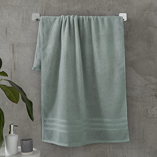 Catherine Lansfield Zero Twist Cotton 70x120cm Bath Towel Sage Green