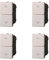 4 Pezzi Pulsante Interbloccato Doppio Saliscendi, Compatibile Con Bticino Axolute (Bianco)