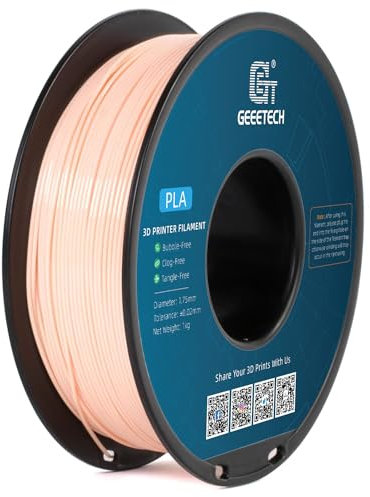 GEEETECH Filament PLA 1,75mm für 3D Drucker 1kg Spool, Hautfarbe