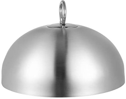Yardwe Steaming Cover Plate Warmers for Dinner Plates Cloche Plate Cover Screen Tent Stainless Steel Cloche Dome Plate Cloche Cover Bugs Food Cover Steel Plate Grill Indoor Steak Butter