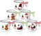 Sliner Weihnachtliche Kaffeetassen, 6er-Set, 340 ml, Weihnachtsbecher, heiße Schokolade, Kakaotassen, Geschenk, Urlaub für Familie, Freunde, Lehrer, Bauernhaus (klassisch)
