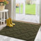 Biscpro Tapis de Porte Paillasson80x100cm d'Entree Interieur et Extérieur Tapis Antidérapant et Absorbant,Lavable,Tapis pour Intérieur,Extérieur,Chambre,Cuisine,Entrée,Couloir-Oliver Green