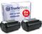 2X Trade-Shop Li-Ion Akku 36V/40V / 3000mAh kompatibel mit Ryobi BPL3615 BPL3620D BPL3626 BPL3626D BPL3626D2 BPL3640 BPL3640D BPL3640D2 BPL3650 BPL3650D
