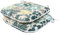 RACE LEAF Indoor Chair Pads Set of 2, Outdoor Seat Cushions, 43 * 40 * 5cm Dining Chair Cushions, All Weather Water-Resistant Round Corner Patio Chair Pads for Furniture Chairs Home Garden