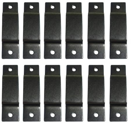 Maßbandhalter Clip, 12 Stück Metall Werkzeugaufhänger, Aufbewahrungsdock, Maßbandhalter Clip, Gürtelclip mit Schrauben für Taschen, Hosen