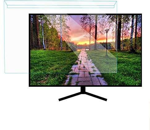 Guoyoocc 14-32 Blaulichtfilter für Computermonitor,Anti-Blaulicht Computer Monitor Bildschirmschutz-Panel,Anti Blaulichtfilter für Computermonitore,Für TV,LCD Fernseher,Abnehmbar Filter