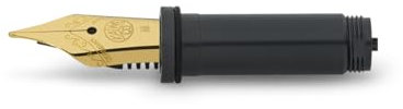 Kaweco Gold-Plated Steel Nib 190 with Thread for PISTON SPORT I Fountain Pen Replacement Nib Made of Stainless Steel I Replacement Nib for Sport Piston Fountain Pen I Nib Thickness: EF (Extra Fine)