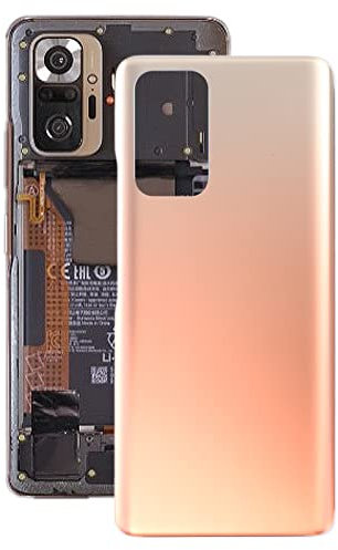 Couvercle arrière de batterie de rechange pour Xiaomi Redmi Note 10 Pro/Redmi Note 10 Pro Max/Redmi Note 10 Pro India (doré)