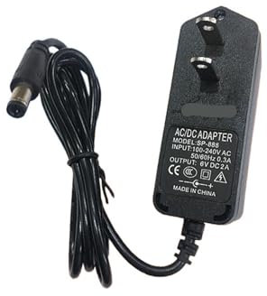 Adaptador de Corriente 6V 2A medidor de presión Arterial medidor de glucosa en Sangre Cargador de máquina de Coser eléctrica Fuente de alimentación CC Estable