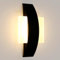 Mckalen Wandleuchte LED Innen Modern, 12W 1350LM Wandlampe LED Schwarz Acryl, 24cm Wandbeleuchtung Flur für Schlafzimmer Wohnzimmer Korridor Treppen, Warmweiß 3000K