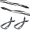 4 Stück Gepäckspanner, Spanngurt Fahrrad Gepäckträger Elastische Expander mit Haken, Gepäckträger Spanngurte, Gepäckspanner für Gepäckträger Motorrad Fahrrad