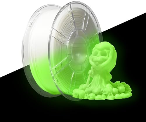iBOSS Leuchtet PLA+ Filament 1,75 mm,Glow In The Dark, Maßgenauigkeit: ±0,02 mm, 3D-Druck-Filament 1 kg(2.2lb) 1 Spule, Luminescent PLA Plus Filament, Passen die meisten FDM Drucker, Luminous Grün