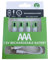 MEIBAOGE Lot de 2/4 piles rechargeables USB AAA lithium-ion haute capacité 1,5 V 750 mWh haute capacité 750 mWh, 44 x 10 mm