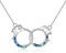 VENACOLY Handschellenkette S925 Sterling Silber Handschelle Anhänger Halskette Abalone Handschellen Schmuck für Damen Frauen Mann Rocker
