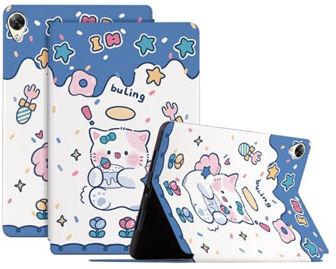 Genérico DayQiQiPu Funda para Huawei MediaPad M6 8,4 Pulgadas Animalitos Bonitos Patrón PU cuer, Carcasa Tableta Flip de Soporte ultradelgada con Auto Reposo/Activación,01