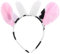 Kuh Ohren Haarreif Mit HöRnern, Verstellbares Stirnband Aus Weichem PlüSch FüR Erwachsene Und Kinder, Perfekt FüR Halloween, Karneval, Themenpartys Und Cosplay