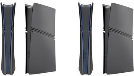 Fioreky 2set Remplacement FACPLATE ABS Étui dur ABS Hard Case Anticratch Face Plate Couvre Couvre-choc de la coque de protection contre la poussière pour Plystation 5 Pro Disque/Console num