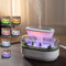 Raindrop Humidifier Diffuser,Night Light with 7 Colors,250ml Cloud Rain Humidifier, Aromatherapy Oil Diffuser,With micro landscape,White Noise Mist for Sleeping (Landscape+Raindrops)