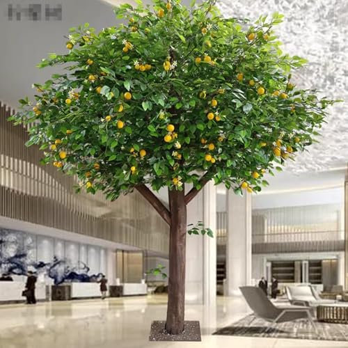 Artificial Lemon Tree - Large Indoor Simulation Plant for Home, Mall, Hotel & Wedding Decoration - Realistic Faux Cherry Blossom Design 1.5m*1.5m