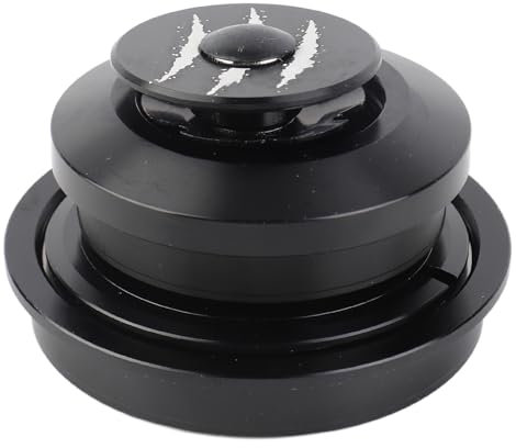equlup Bike Headset, Universal Road Bike Double Bearing Headset Top Cap BMX Vordergabel -Stammmuttern für 28,6 mm Straight Tapered Fork Mountain Fahrrad
